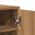 Mueble zapatero madera ingeniería roble artisan 60x35x70