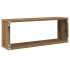 Estantes cubo de pared 6 uds madera roble artisan 60x15x23
