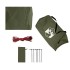 Lona de camping impermeable verde oliva 438x376x212