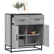 Aparador madera ingeniería gris sonoma 68x35x76 cm