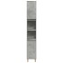 Armario de baño madera contrachapada gris hormigón 30x30x190