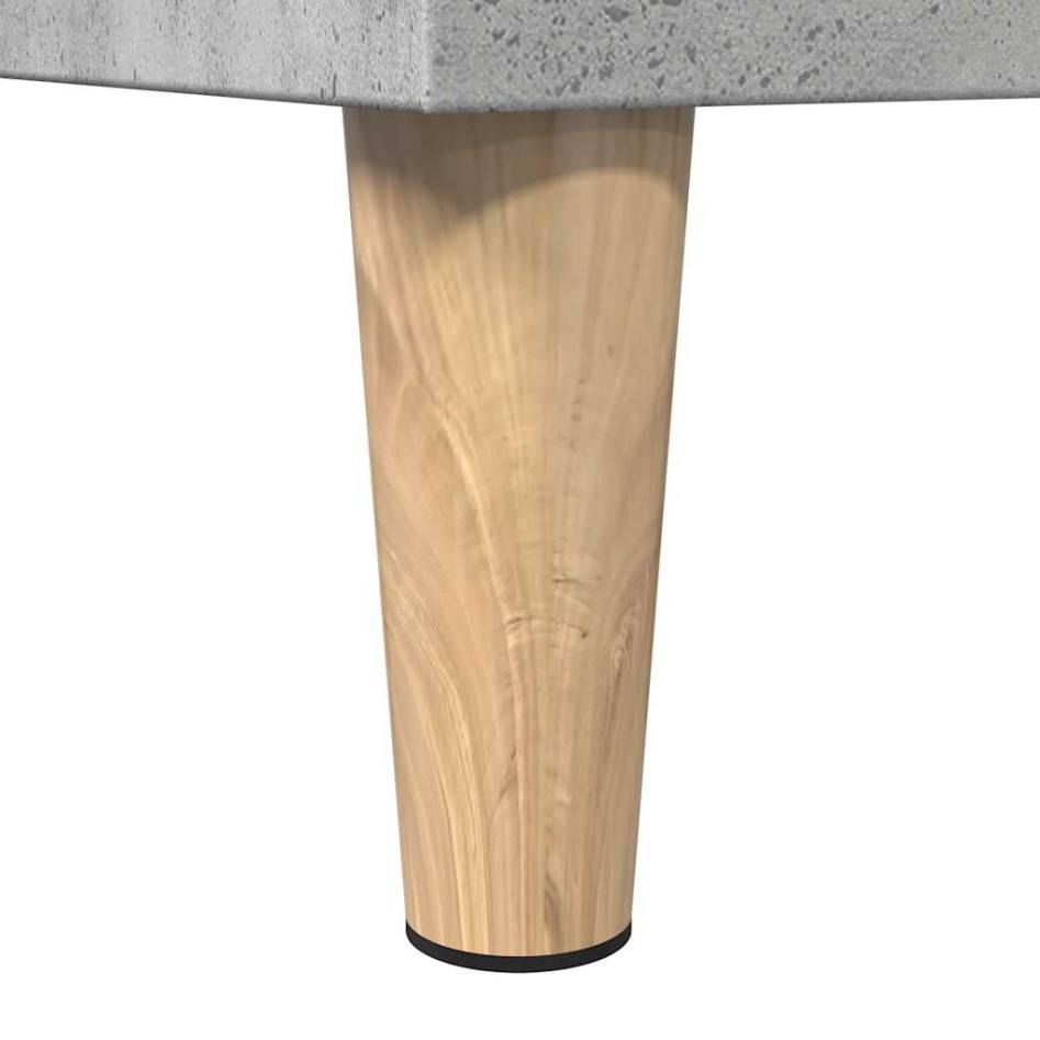 Armario de baño madera contrachapada gris hormigón 30x30x190