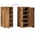 Mueble zapatero madera de ingeniería envejecida 32x35x70