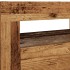 Mueble TV luces LED madera ingeniería envejecida 120x35x40