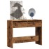 Mesa consola madera ingeniería madera envejecida 100x35x76,5