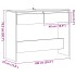 Mesa consola madera ingeniería madera envejecida 100x35x76,5