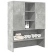 Armario de lavadora gris hormigón 70,5x25,5x90 cm