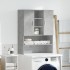 Armario de lavadora gris hormigón 70,5x25,5x90