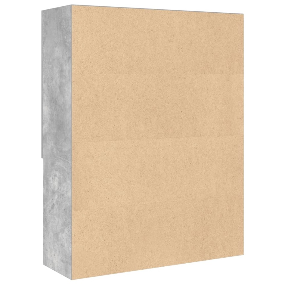 Armario de lavadora gris hormigón 70,5x25,5x90