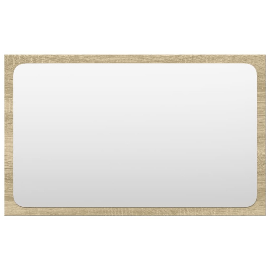 Set de muebles de baño 3 pzas madera contrachapada roble