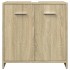Set de muebles de baño 3 pzas madera contrachapada roble