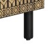 Mueble de TV madera maciza de mango rugosa negro 105x33,5x46