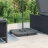 Juego bases de sombrilla 4 uds para parasol cruzado PP 100