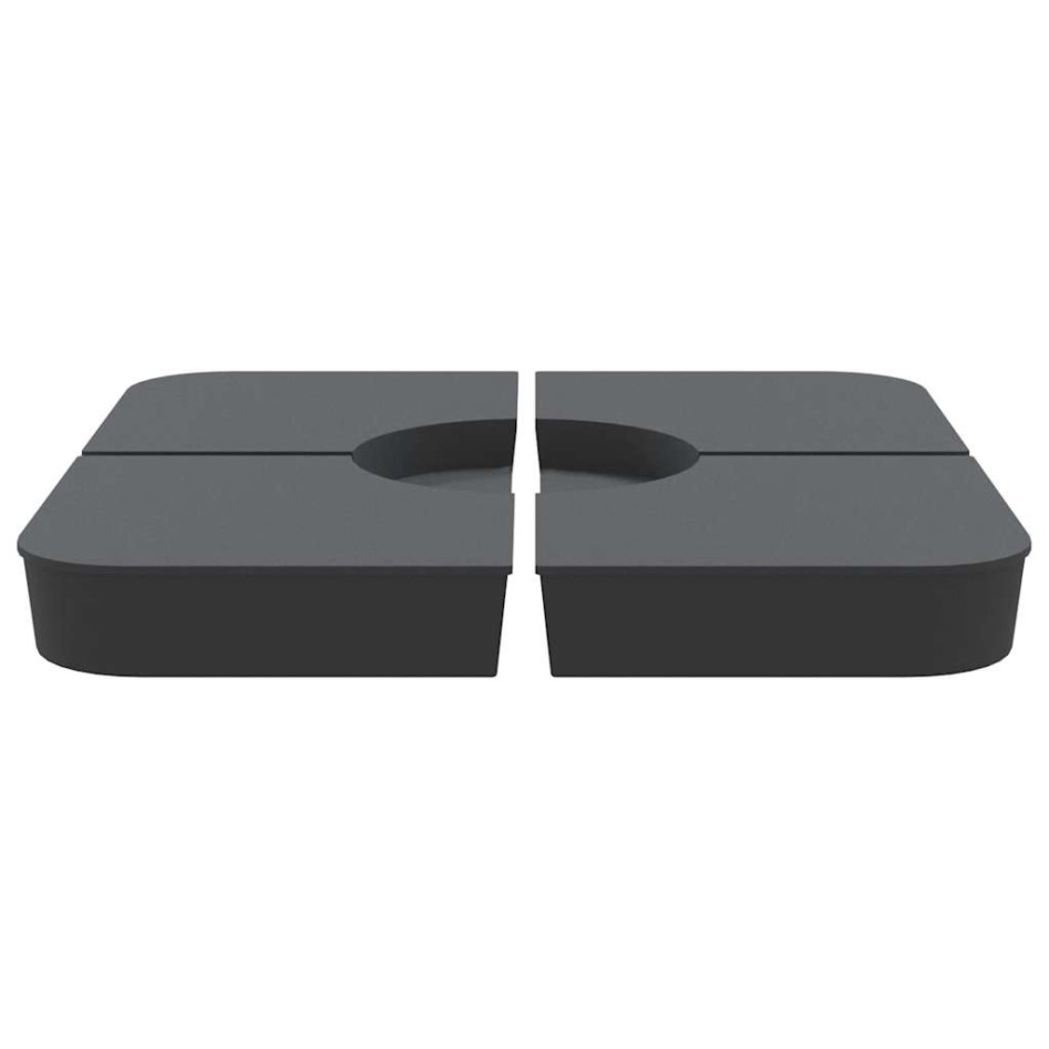 Juego bases de sombrilla 4 uds para parasol cruzado PP 100