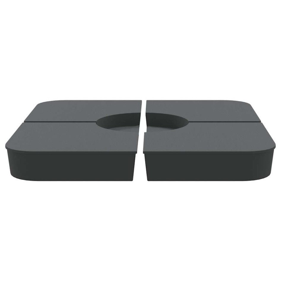 Juego bases de sombrilla 4 uds para parasol cruzado PP 100