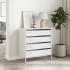Aparador de acero laminado en frío blanco 68x39x73,5