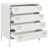 Aparador de acero laminado en frío blanco 68x39x73,5