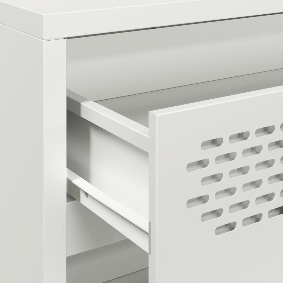 Aparador de acero laminado en frío blanco 68x39x73,5