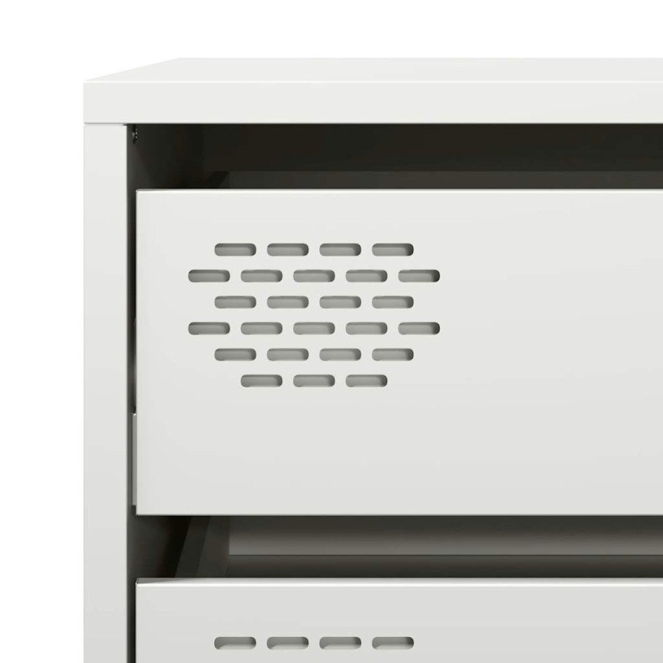 Aparador de acero laminado en frío blanco 68x39x73,5