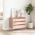 Aparador de acero laminado en frío rosa 68x39x58,5