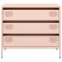 Aparador de acero laminado en frío rosa 68x39x58,5