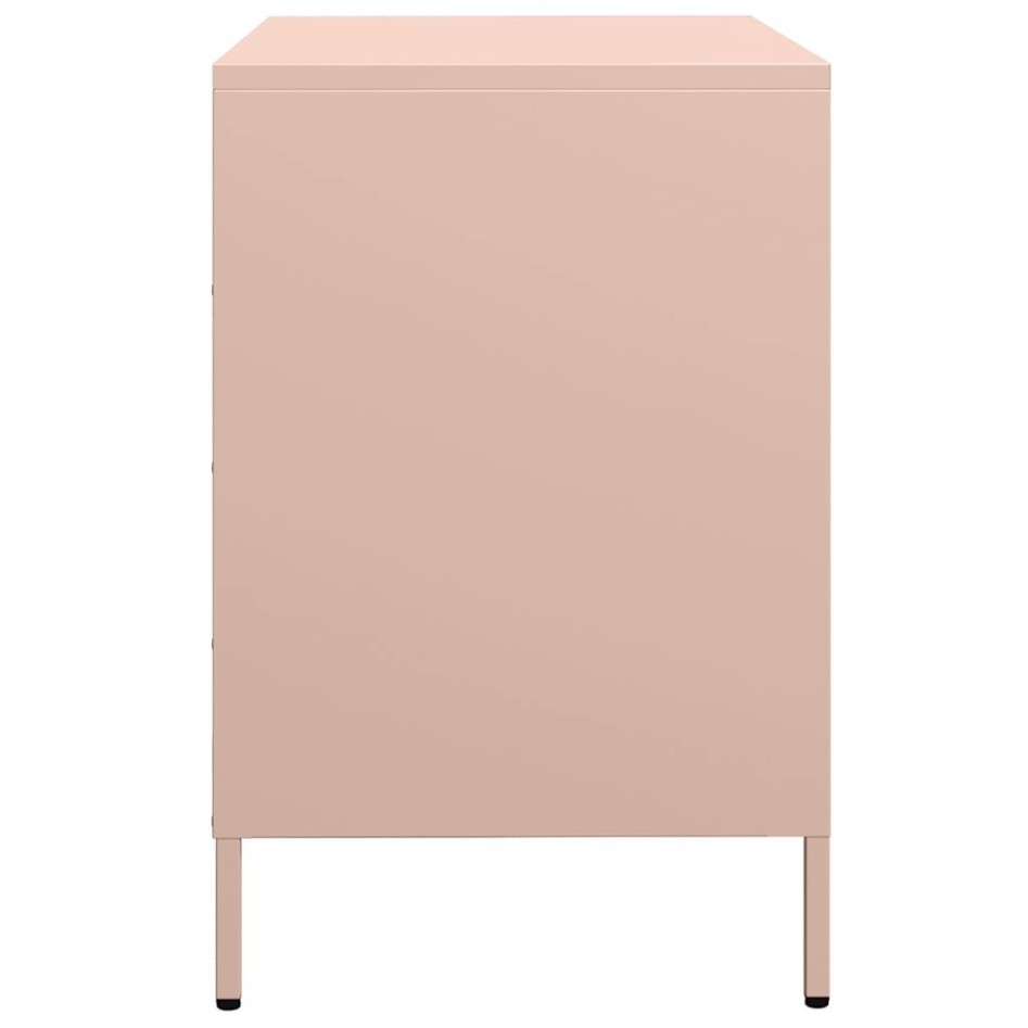Aparador de acero laminado en frío rosa 68x39x58,5