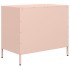 Aparador de acero laminado en frío rosa 68x39x58,5
