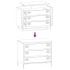 Aparador de acero laminado en frío rosa 68x39x58,5