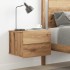 Mesita de noche de pared color roble artisan 40x32x30