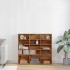 Mueble de CD madera de ingeniería envejecida 100x23x89,5