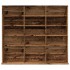 Mueble de CD madera de ingeniería envejecida 100x23x89,5