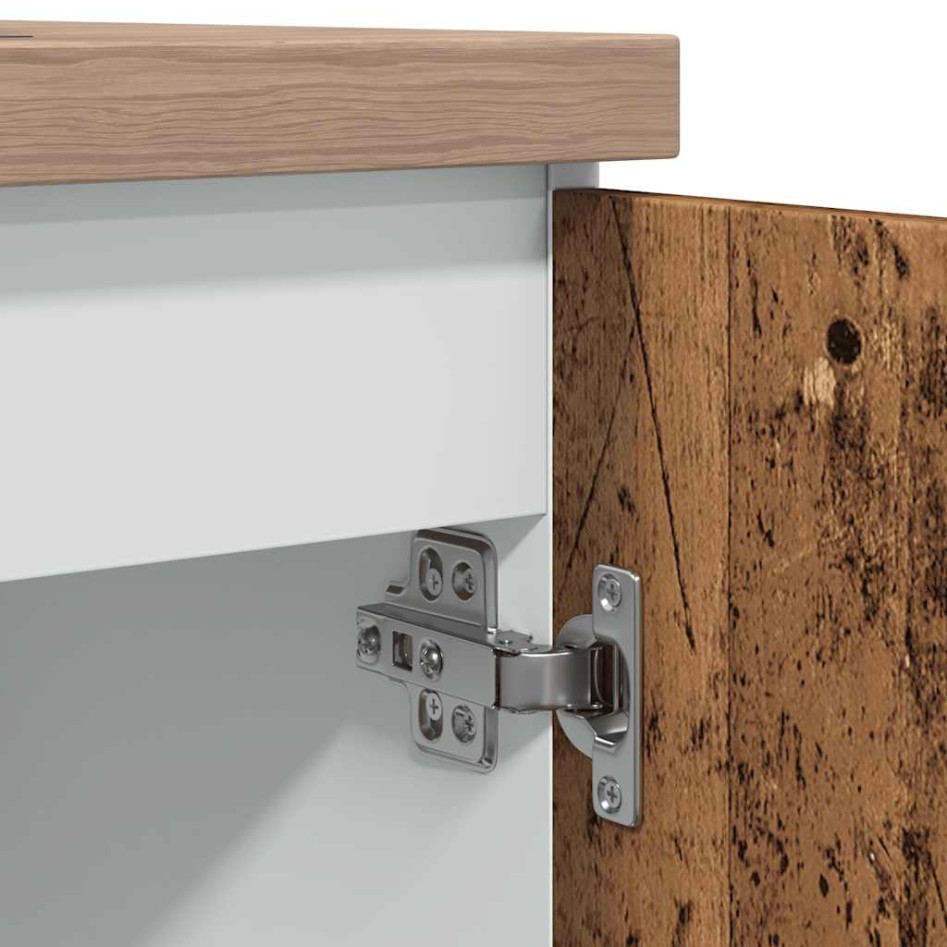 Armario bajo fregadero madera envejecida 80x46x81,5