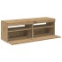 Muebles TV con luces LED 2 uds madera ingeniería roble