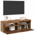Muebles de TV con luces LED 2 uds madera ingeniería