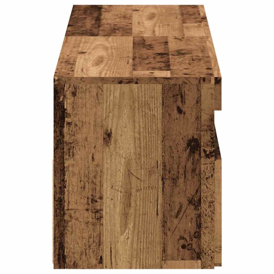 Muebles de TV con luces LED 2 uds madera ingeniería