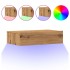 Muebles de TV con luces LED 2 uds roble artisan 60x35x15,5