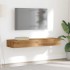 Muebles de TV con luces LED 2 uds roble artisan 60x35x15,5