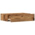Muebles TV con luces LED 2 uds madera envejecida 60x35x15,5