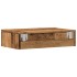 Muebles TV con luces LED 2 uds madera envejecida 60x35x15,5