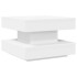 Mesa de centro giratoria 360 grados blanco 50x50x34,5