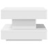 Mesa de centro giratoria 360 grados blanco 50x50x34,5
