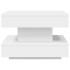 Mesa de centro giratoria 360 grados blanco 50x50x34,5