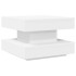 Mesa de centro giratoria 360 grados blanco 50x50x34,5