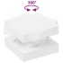 Mesa de centro giratoria 360 grados blanco 50x50x34,5