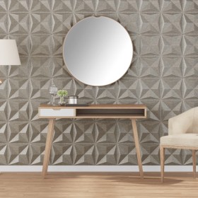 Paneles de pared 24 uds XPS origami Beton 50x50 cm 6