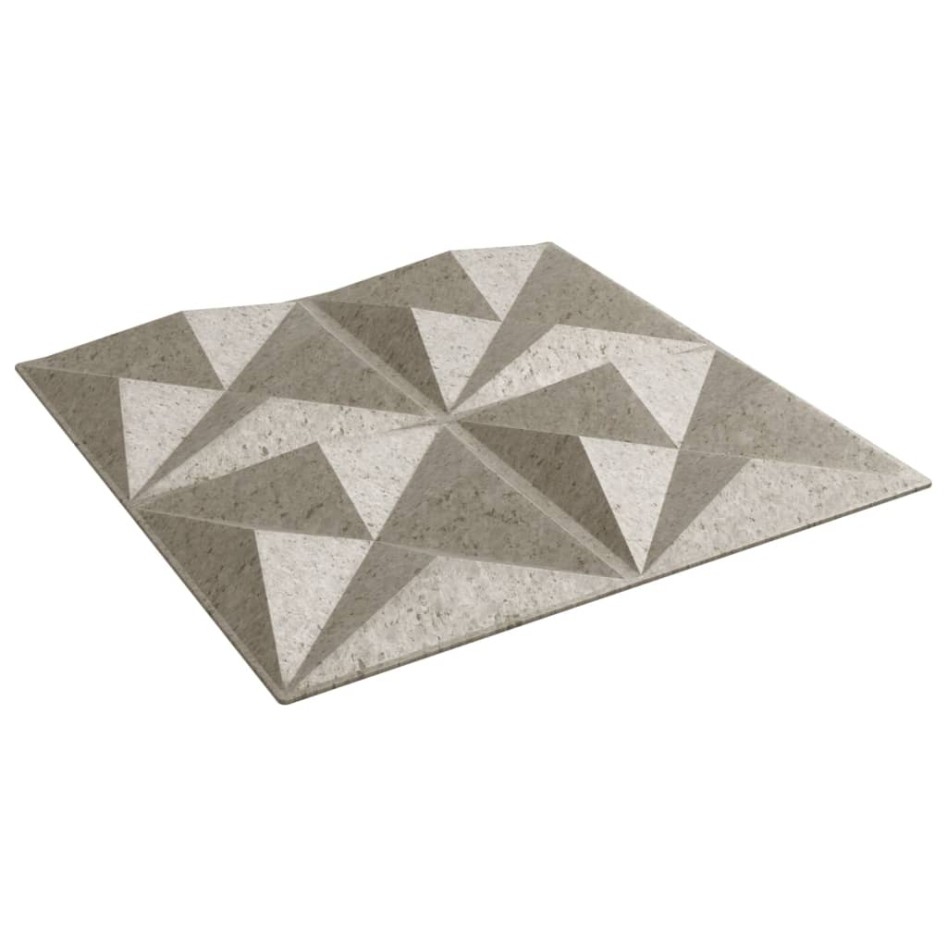 Paneles de pared 24 uds XPS origami Beton 50x50 cm 6