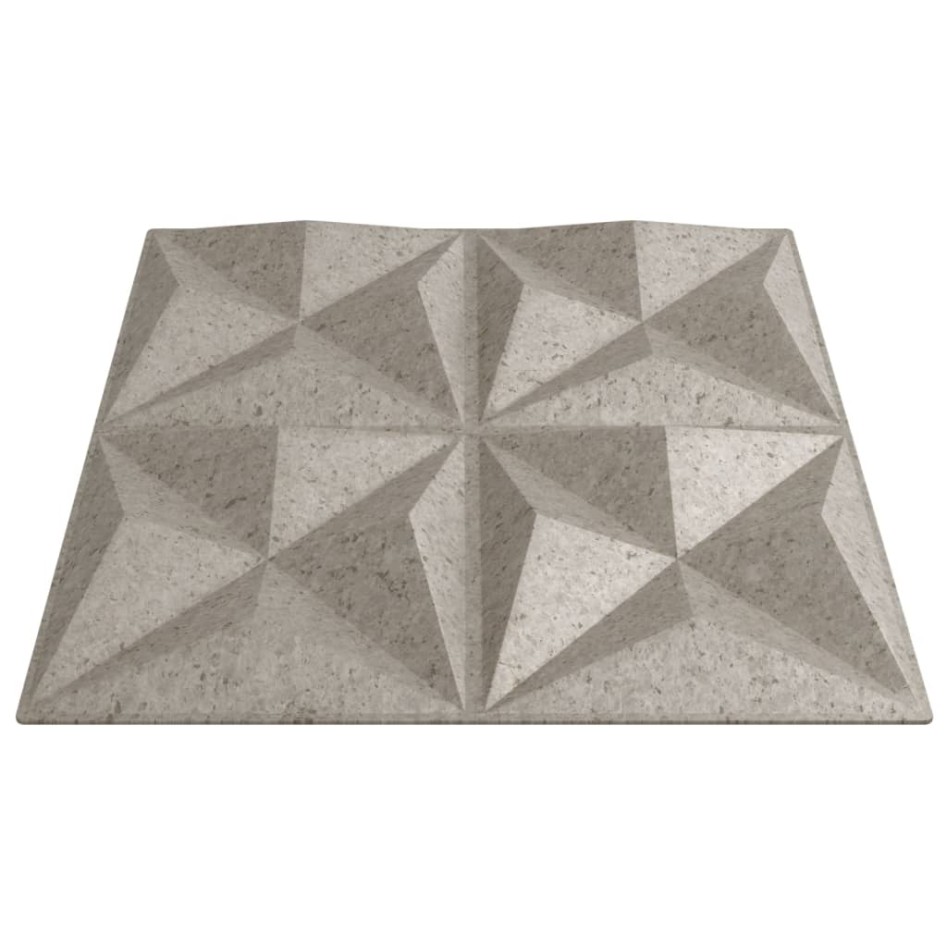 Paneles de pared 24 uds XPS origami Beton 50x50 cm 6