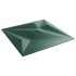 Paneles de pared 24 uds XPS estrella verde 50x50 cm 6