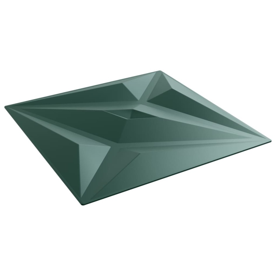 Paneles de pared 24 uds XPS estrella verde 50x50 cm 6