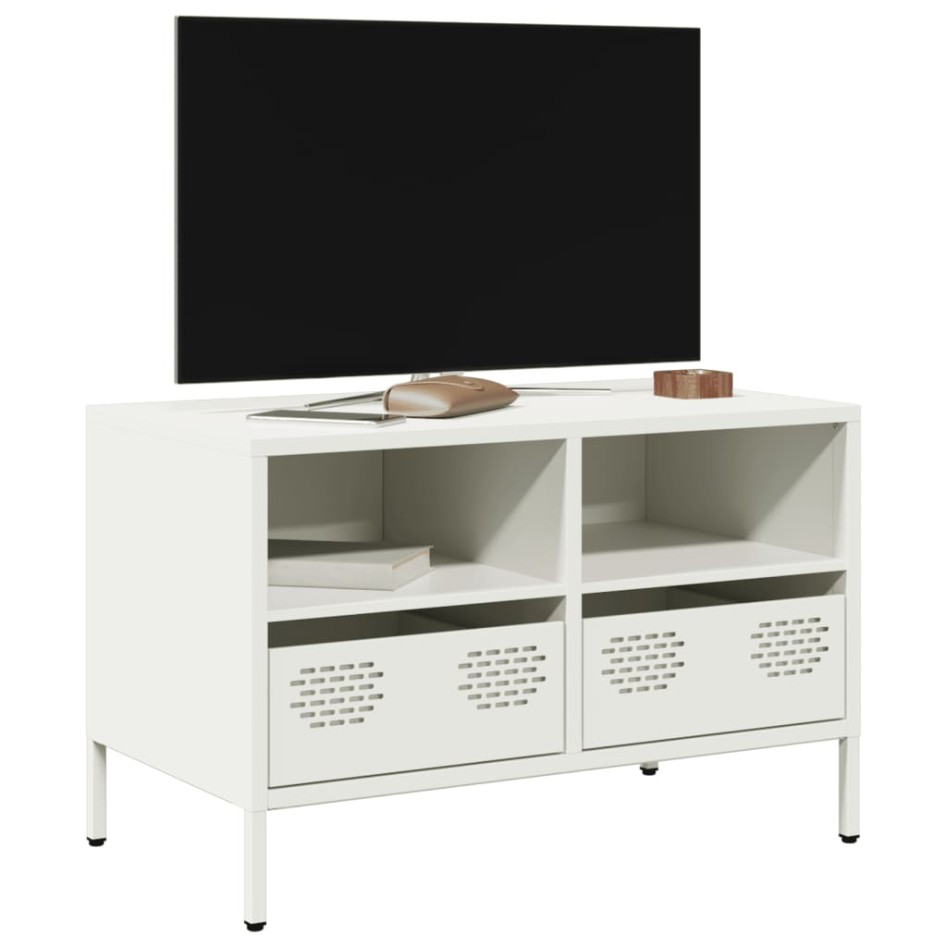 Mueble para TV acero laminado en frío blanco 68x39x43,5